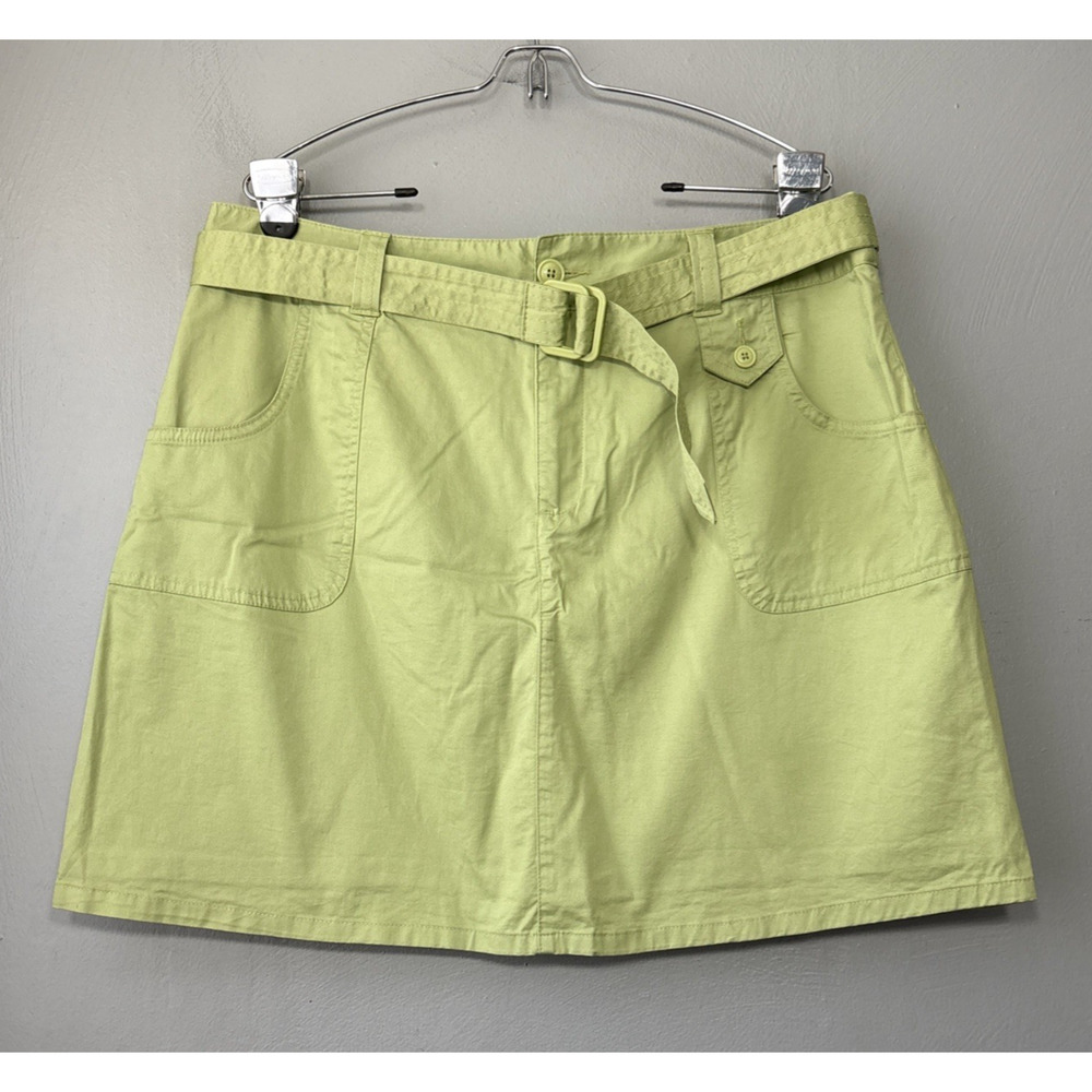 White Stag Light Lime Mini Skirt with Belt